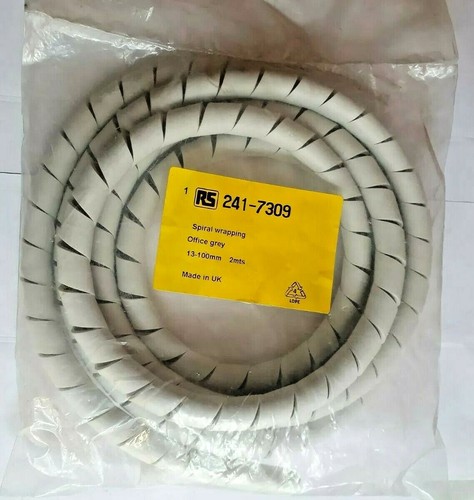 Spiral Wrapping Office Grey 13-100mm x 2M NEUTRAL 241-7309 - Picture 2 of 4
