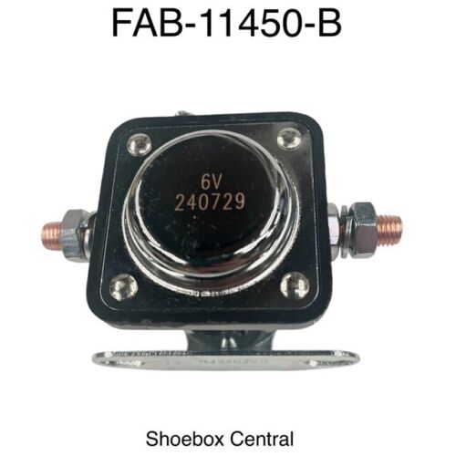 1951 1952 1953 1954 1955 Ford 6 Volt Starter Solenoid Full Keyed Start - Picture 2 of 2