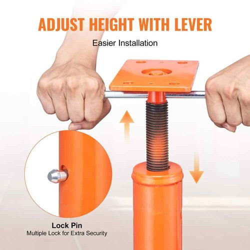 House Floor Jack, 56 -100 in. Height Range, 18,000 lbs. Max Load Capacity, Adjus - Picture 5 of 8