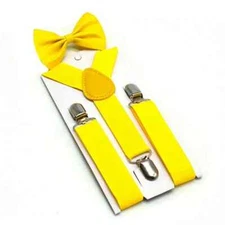 Boys'  Suspenders and Bow Tie Set Y Back Adjustable Elastic