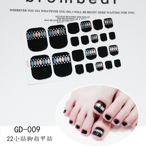 Full Size Nail Wraps Stickers Polish Toe Manicure Art polish strip 3D Decal New - Picture 164 of 208