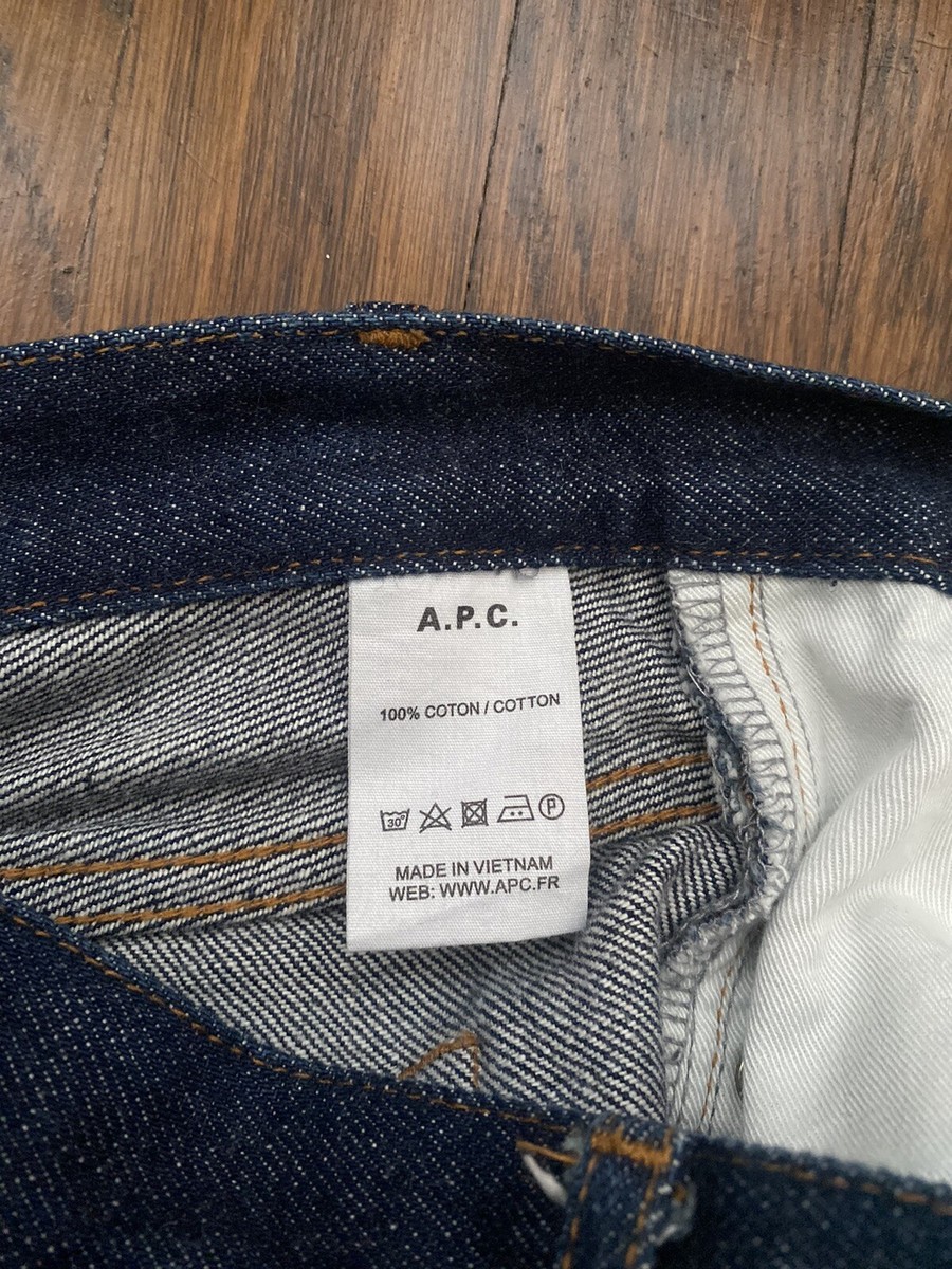 A.P.C. New Standard Jean Classique Selvedge Raw Indigo Denim sz 28