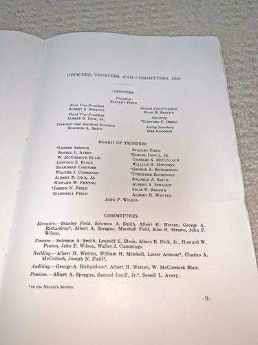 1943 CHICAGO NATURAL HISTORY MUSEUM ANNUAL REPORT - 122 pages - Bild 4 von 7