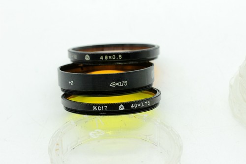 Photo filters OC-12, GC17, +2  screw M49 for lens Helios 44-2, Mir 1B, Pancolar - Picture 7 of 8