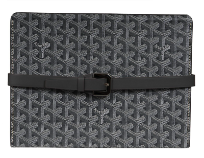 Goyard ケース ブラック/グレー Goyard Montre De Voyage Eight Watch Box Gray Travel Trunk Case