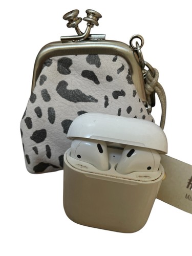 HOBO Leather Run Kiss Lock Pouch Coin Purse w/Swivel Clip Cheetah Case NWT - Picture 6 of 9