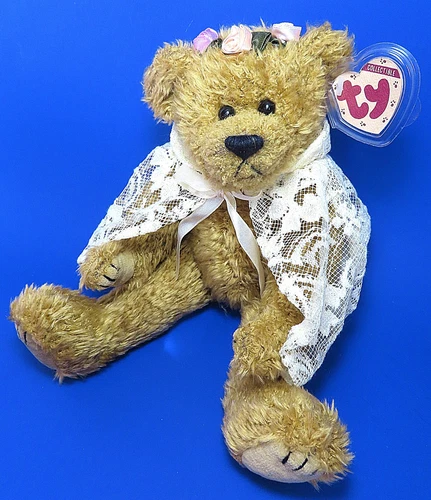 Vintage Ty Attic Treasures Collection "EVE" the Bear, #6106, 1998, 12 in., MWMT!