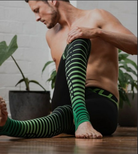 2XU POWER RECOVERY COMP. TECHNOLOGY + OVER-FOOT COMPRESSION MEN TIGHTS SIZE-S - Picture 1 of 3