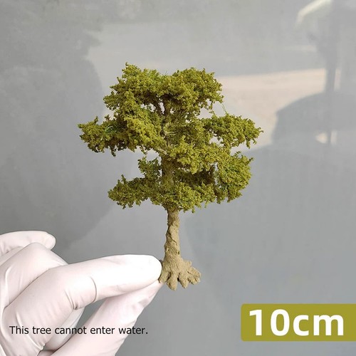 10-15cm HO/OO Scale Autumn Tree Miniatures Garden Landscape Scenery Tree Model - Foto 23 di 31