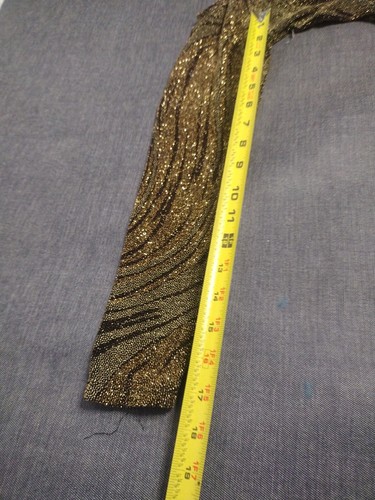 Leo Gold Swirl Stretch Glitter Dance Party Top Size Large Child - Picture 5 of 6