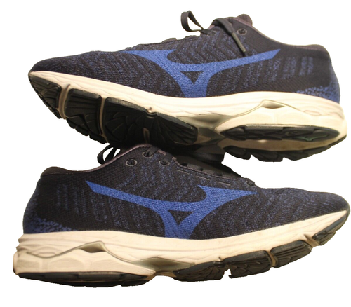 Mizuno Wave Rider Mens Size US 10 EU 43 AU 9 Navy Blue Sneakers Trainers - Picture 4 of 9