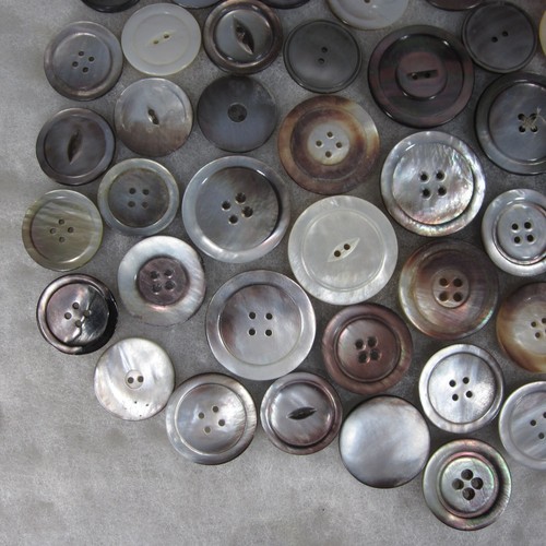 59 MOP Mother of Pearl Abalone Buttons 1" to 1½" for Crafting & Sewing - Picture 6 of 16