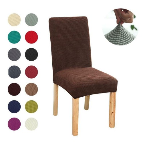 Dining Chair Covers Washable Stretch Chair Slipcover Removable Chair Protector - Picture 3 of 16