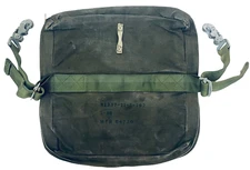 U.S.A.F. PILOT'S SURVIVAL BAILOUT CANVAS BAG OD GREEN 81337-11-1-192 MFR 64730