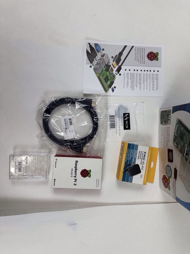 Opened Box! Raspberry Pi 3 Model B V1.2 with HDMI & Ethernet Cable + Converter - Afbeelding 2 van 4