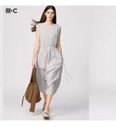 Uniqlo:C Frühjahr/Sommer Kollektion geraffter Einteiler ärmellos 2025 NEU - Bild 8 von 10
