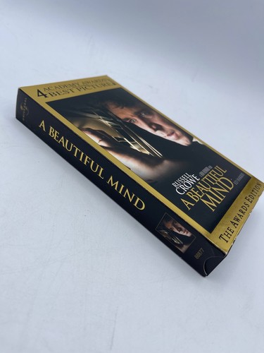 A Beautiful Mind Russell Crow Ed Harris The Awards Edition VHS - Picture 3 of 7