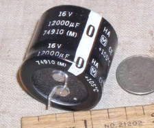 PANASONIC ECO-S1CA123DA 12000UF 12000 UF 16V SNAP IN CAPACITOR  105* 30 X 25 USA