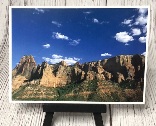 Postal de acantilados de arenisca Kolob Finger Canyons Zion National Park Utah UT - Imagen 1 de 2