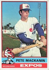 Pete Mackanin 1976 TOPPS Baseball Card #287