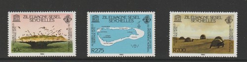 1982 Seychelles Aldabra World Heritage Site Stamp Set MNH