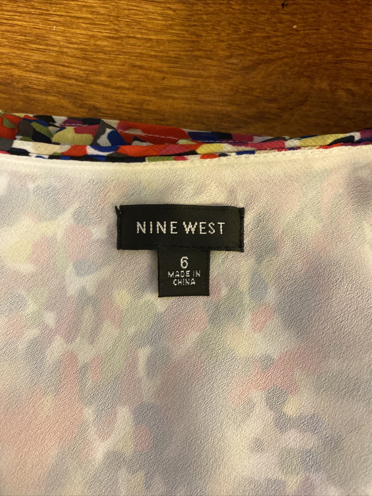 Nine West Size 6 Multi-Color w/Geometric Print & … - image 4