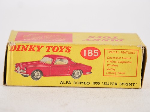 Dinky Toys GB N° 185 Alfa Romeo 1900 Super Sprint Red IN Box 1/43 - Picture 3 of 13