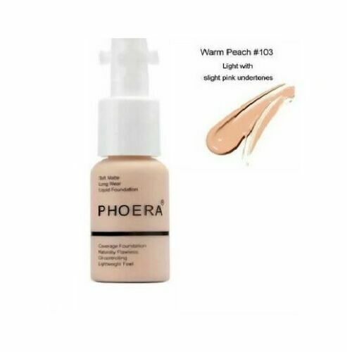 PHOERA Foundation Concealer Full Coverage Makeup Matte Brighten long lasting UK - Picture 11 of 19