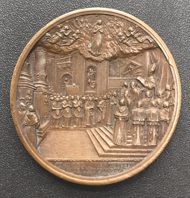 Medaglia Pio Ix Papa Dogma Immacolata Concezione Vaticano Pontificio Pope 194 Ebay