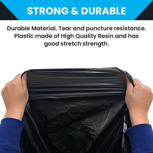 12-16 Gallonen Müllsäcke: Schwarz, 1,2 Mil, 24x31, 250 Beutel. - Bild 3 von 8