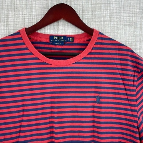 Polo Ralph Lauren Mens Size L Classic fit short sleeve shirt striped 1984 - Picture 2 of 9