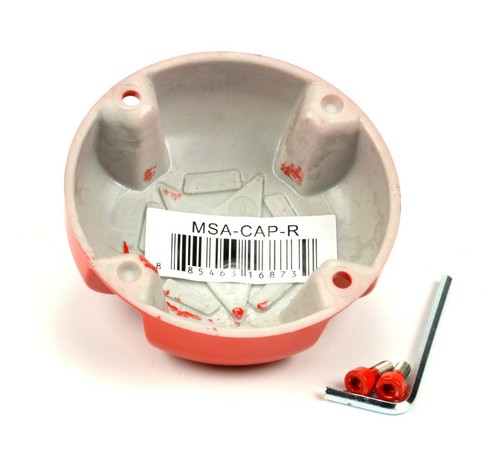 4x New MSA Off-Road Wheels Red Black Star Wheel Center Caps M38-M12 MSA-CAP - Picture 4 of 4