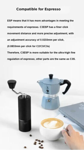 Timemore Chestnut C3 ESP PRO Espresso Coffee Grinder Black Free delivery - Picture 10 of 26
