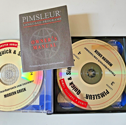 NEW - PIMSLEUR - MODERN GREEK - 8 QUICK & SIMPLE AUDIO LESSONS CD ROM SET - Picture 3 of 4