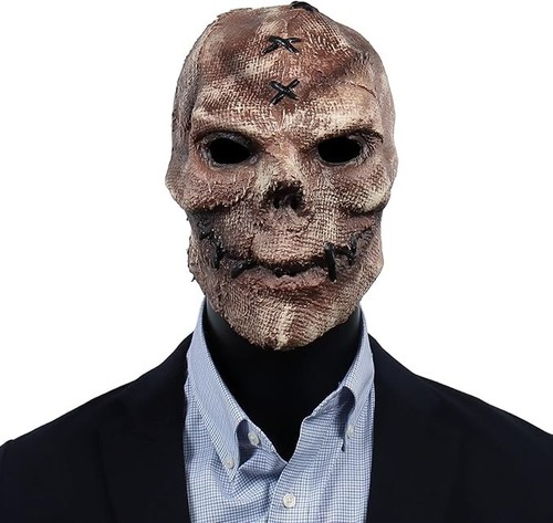 Creepy Full Head Skull Halloween Mask Scary Latex for adult men skeleton party - Picture 1 of 6