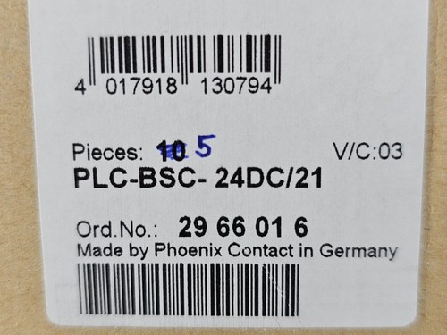 NEW Phoenix Contact PLC-BSC-24DC/21 Relay Base, 6.2mm, PLCBSC24DC21 Box of 5 - Picture 2 of 6