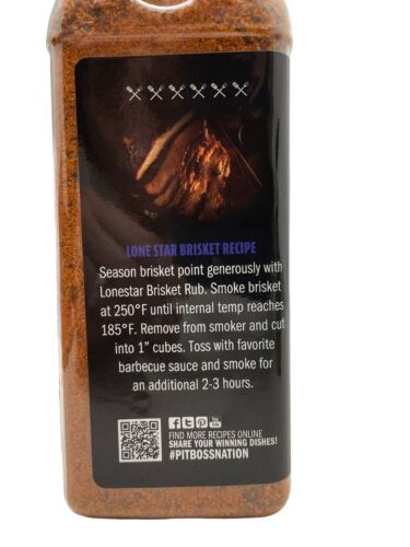 Pit Boss Seasoning Rubs 11.5 Oz Lonestar Beef Brisket - Salt - Pepper - Paprika - Picture 3 of 5