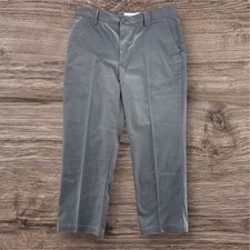 Amazon Essentials Men's Classic Fit Flat Front Chino Gray Dress Pant Size 35x28