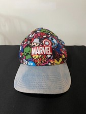 Marvel Comics Baseball Hat Avengers Kawaii Denim Brim Bill Adjustable Logo Cap
