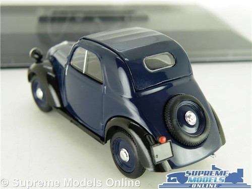 FIAT 500 MODEL CAR 1936 DARK BLUE TOPOLINO CLASSIC 1:43 SCALE NOREV + CASE K8 - Picture 3 of 4