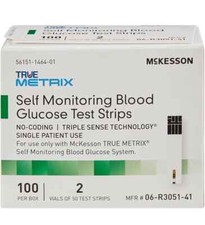 McKesson TRUE METRIX Blood Glucose Test Strips for Diabetes [100 Strips] 5/31/25
