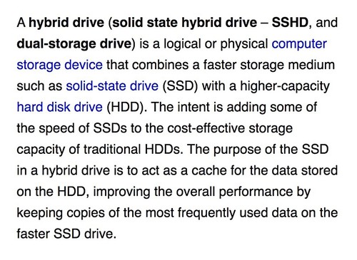 500GB SSHD 2.5” for Macbook Pro 2010 2011 2012 High Sierra 10.13 (hybrid drive) - Picture 3 of 11