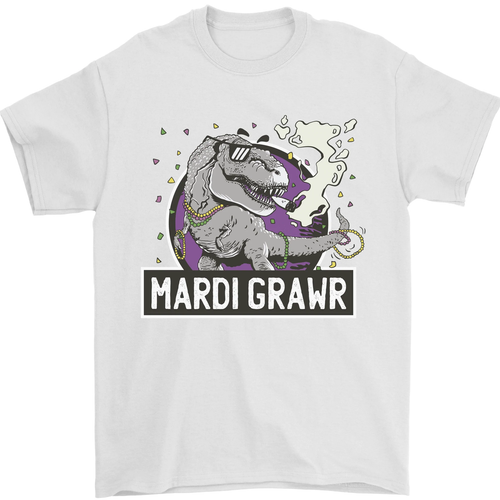 Divertida Camiseta T-Rex Mardi Grawr Dinosaurio para Hombre 100% Algodón - Imagen 84 de 95