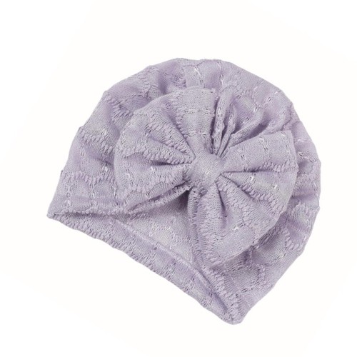 Soft & Breathable Newborns Fetal Caps Unisex Baby Bonnet Hat with Bowknot Charm - Picture 4 of 14