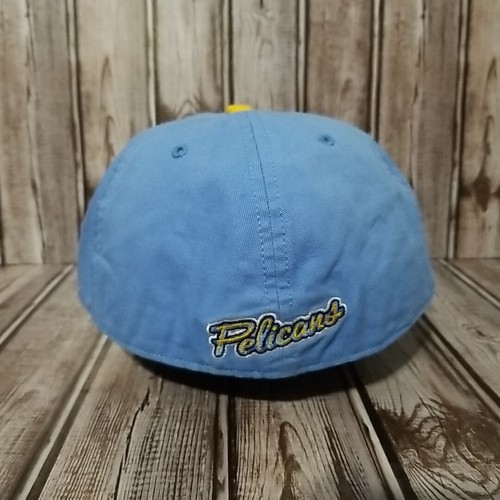 MiLB Myrtle Beach Pelicans Fitted Hat Baseball Cap Blue Yellow XL Genuine Merch - Picture 7 of 12