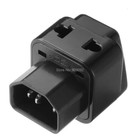 Multi Plug Adapter  IEC Power Lead - Ideal For Camping, Boats  & Caravans.