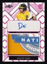 2023 Leaf Perfect Game DANTE NORI 🔥 Pink Patch Auto 1/1