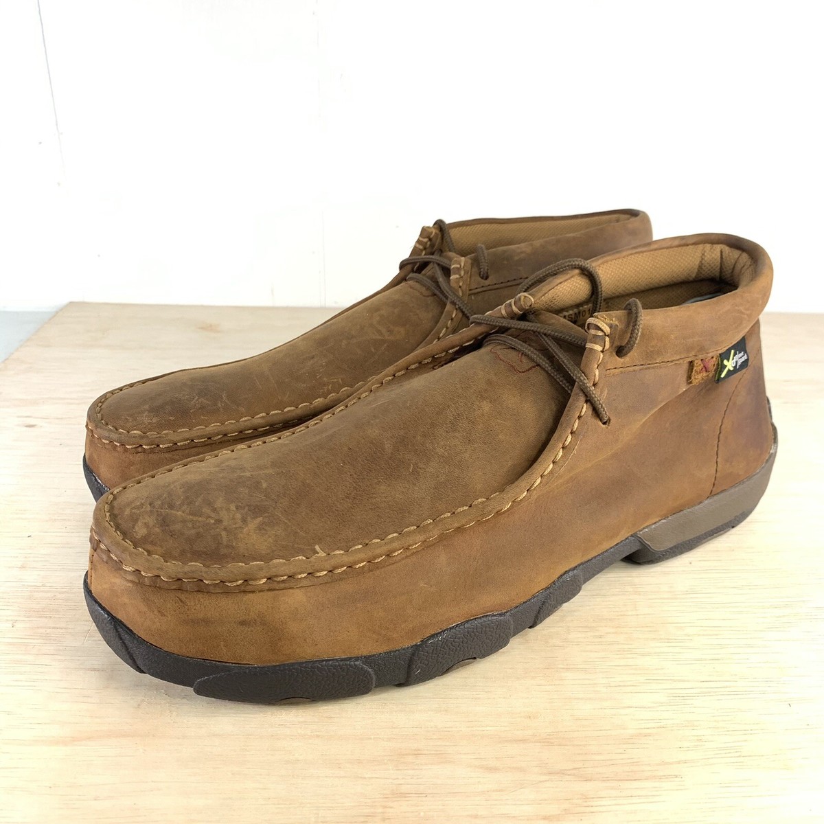 Steel top toe moccasins
