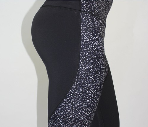 Lululemon Wunder Under Hi-Rise 7/8 Tight SE Night View Black White size 4 NWT - Picture 8 of 10