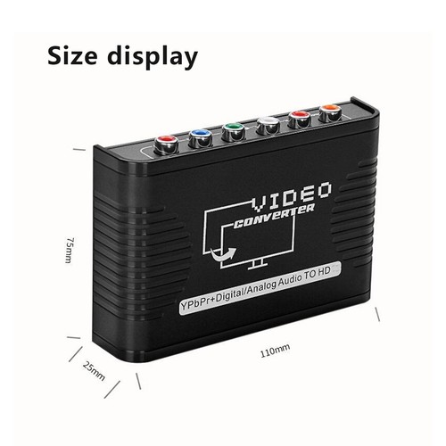 5 RCA Ypbpr Component Coaxial Audio to Video Converter Adapter for PS2 Xbox - Picture 7 of 15